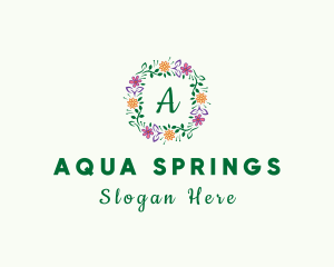 Nature Spring Flower logo design