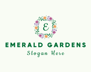 Nature Spring Flower logo design