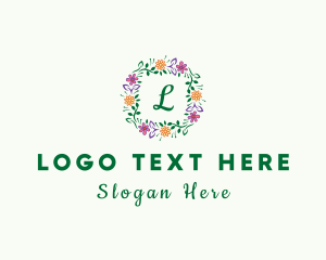 Nature Spring Flower Logo