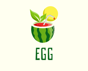 Organic Products - Summer Watermelon Juice logo design