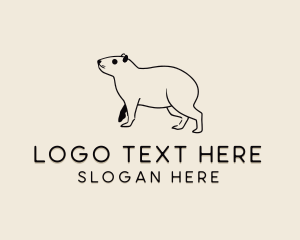 Wildlife - Capybara Wildlife Zoo logo design
