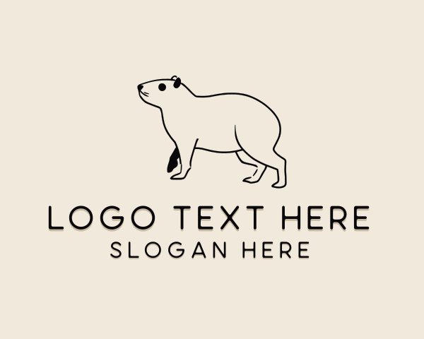 Wildlife - Capybara Wildlife Zoo logo design