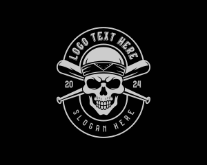 Baseball - Skull Baseball Gang logo design