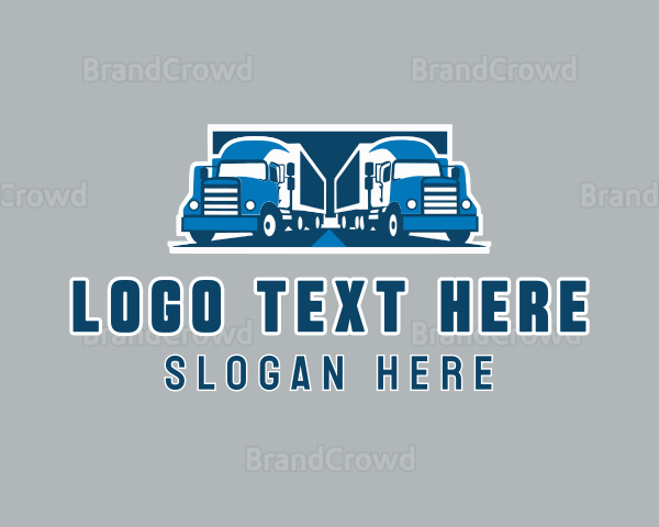 Truck Delivery Logistics Logo