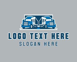 Truck Delivery Logistics Logo