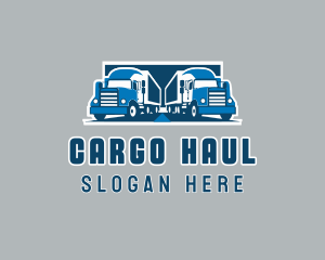 Truck Delivery Logistics logo design