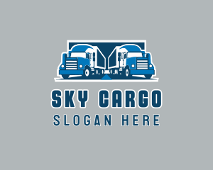 Truck Delivery Logistics logo design