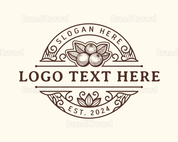 Organic Cranberry Fruit Logo