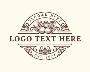 Cranberries - Organic Cranberry Fruit logo design