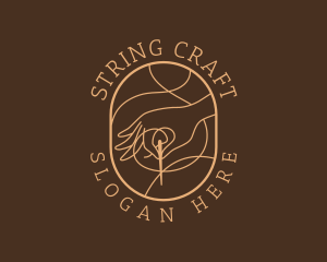 String - Handmade String Sew logo design