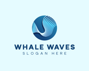 Wave Flow Sphere logo design