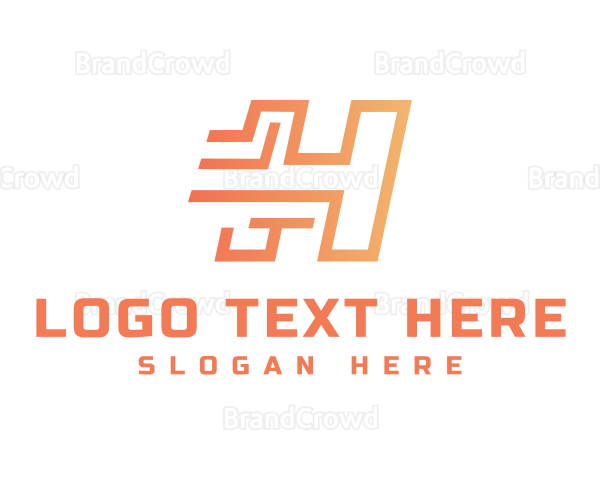 Futuristic Modern Technology Logo