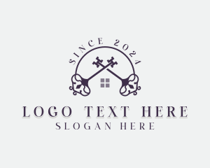 Leasing - Key Residential Property logo design