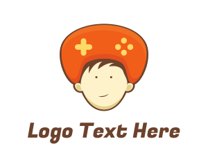 Games - Orange Hat Controller logo design