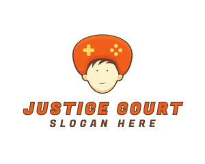 Mascot - Controller Head Boy logo design