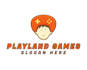 Games - Controller Head Boy logo design