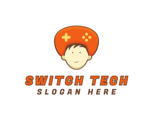 Switch - Controller Head Boy logo design
