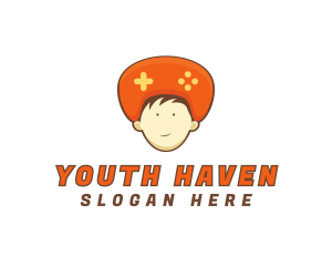 Teenager - Controller Head Boy logo design