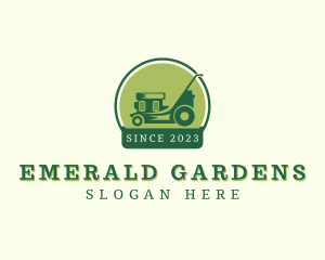 Gardener Lawn Mower logo design