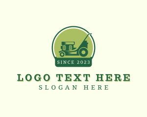 Lawn - Gardener Lawn Mower logo design