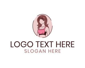 Feminine - Woman Sports Bra logo design