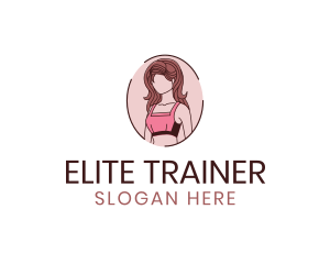 Woman Sports Bra logo design