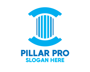 Pillar Column Structure logo design