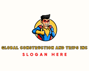 Hero - Superhero Cartoon Character logo design