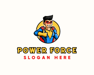 Superhero - Superhero Cartoon Character logo design