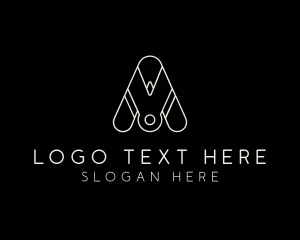 Stock Broker - Generic Logistics Professional Letter A logo design
