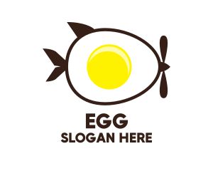 Egg Aircraft Propeller logo design
