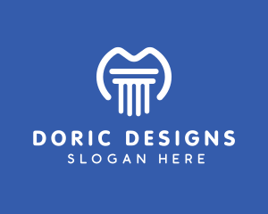 Doric - Pillar Post Architecture logo design