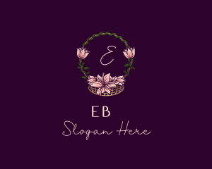 Ornament - Flower Garden Basket Decoration logo design