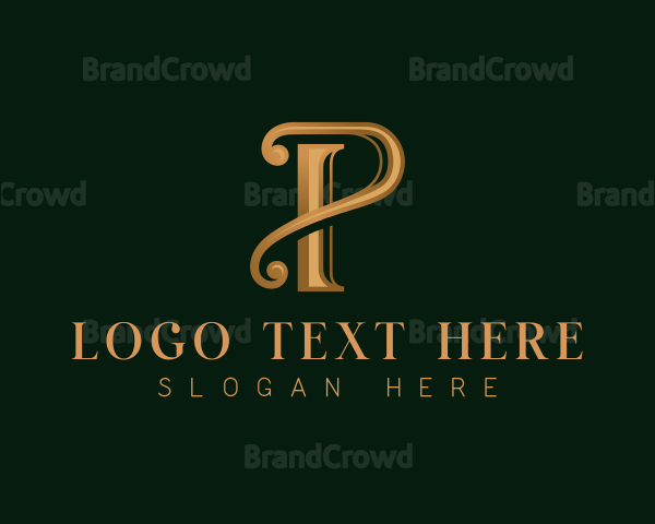 Elegant Luxury Letter P Logo