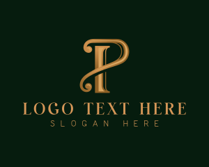 Firm - Elegant Luxury Letter P logo design