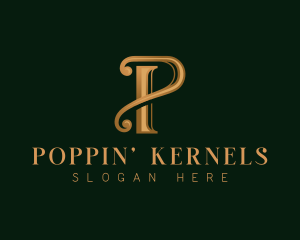 Elegant Luxury Letter P logo design