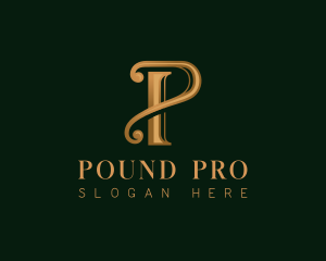 Elegant Luxury Letter P logo design