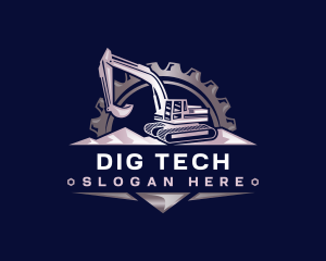 Excavator Digging Builder logo design