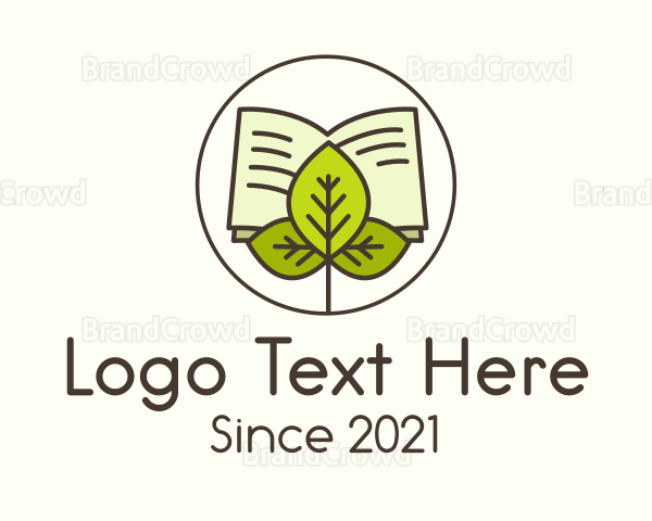 Leaf Nature Book Logo