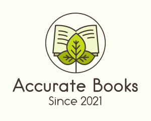 Leaf Nature Book logo design