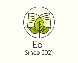Herbal - Leaf Nature Book logo design