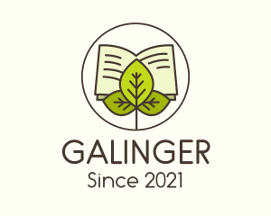 Reading - Leaf Nature Book logo design