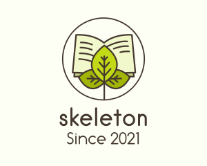 Studying - Leaf Nature Book logo design
