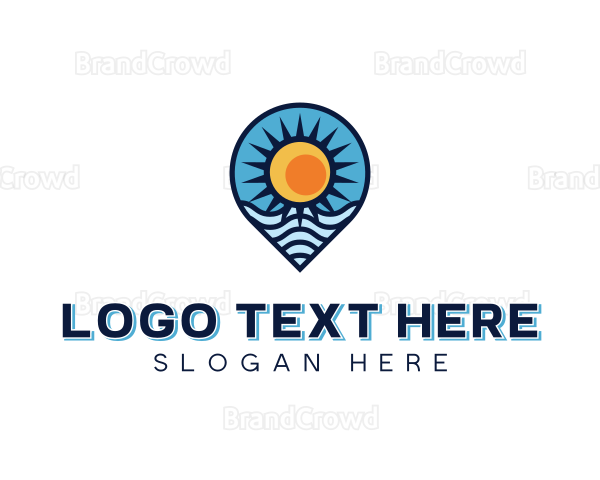 Vacation Resort Travel Logo