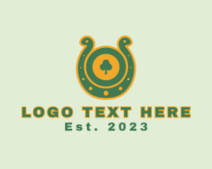 Luck - Lucky Shamrock Horseshoe logo design