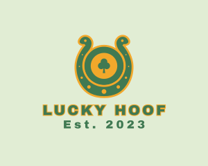 Horseshoe - Lucky Shamrock Horseshoe logo design