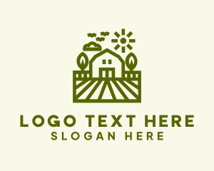 Village - Agriculture Barn Farming logo design