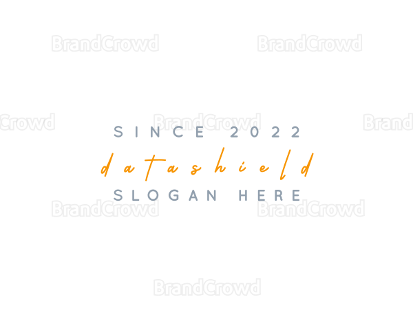 Orange Signature Business Logo