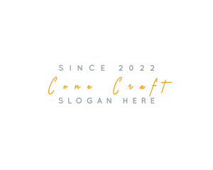 Orange Signature Business logo design