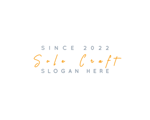 Orange Signature Business logo design